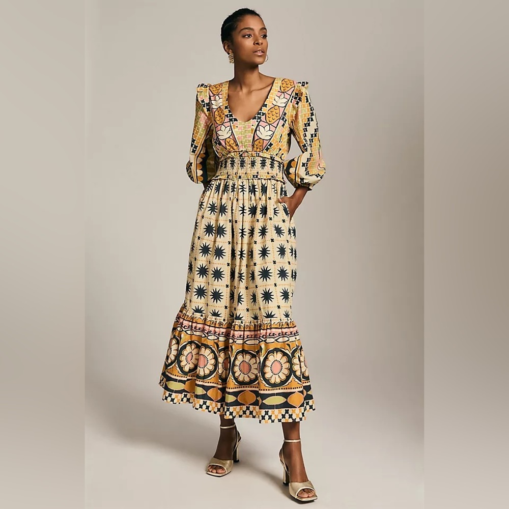 Farm Rio Tropical Sunshine Maxi Dress